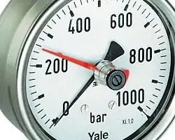 Yale Hydraulikmanometer mit Schleppzeiger