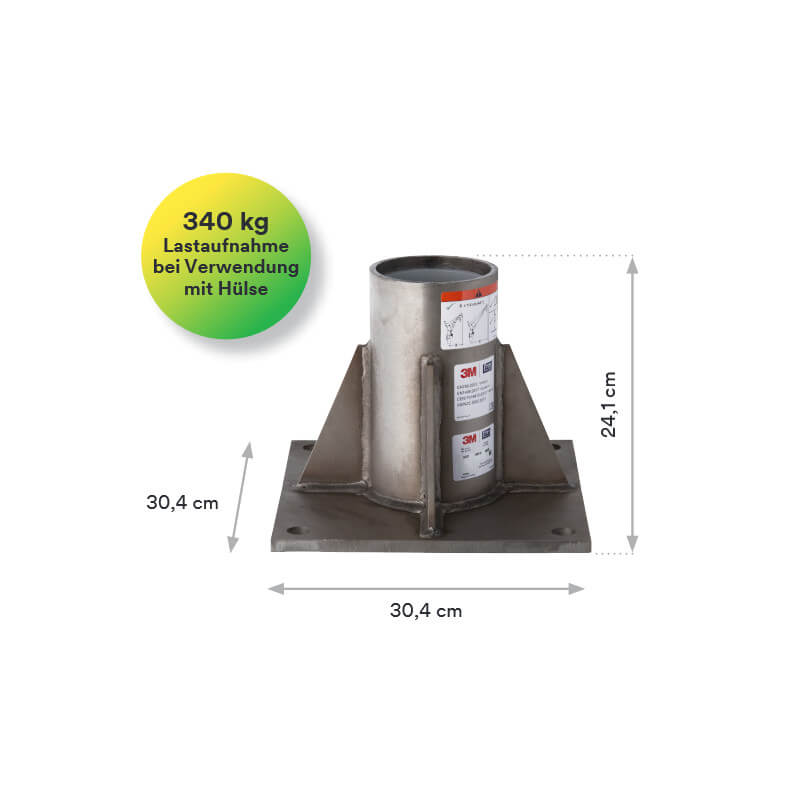 Bodenhülse HC Edelstahl Ausführung Ansicht 2 Bodenhülse HC Edelstahl Ausführung Ansicht 2