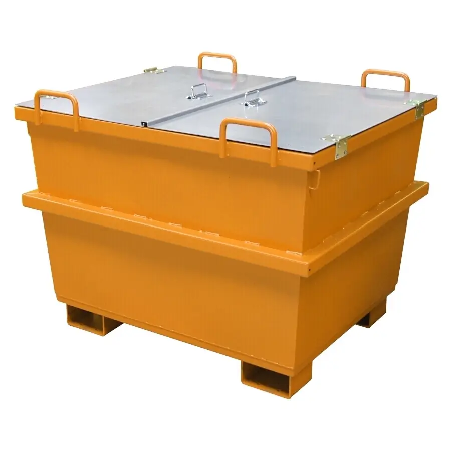 Universalcontainer UC 500, RAL 2000 Gelborange Ansicht 2 Universalcontainer UC 500, RAL 2000 Gelborange Ansicht 2