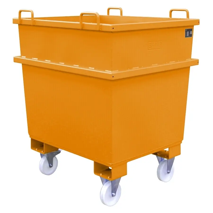 Universalcontainer UC 500, RAL 2000 Gelborange Ansicht 3 Universalcontainer UC 500, RAL 2000 Gelborange Ansicht 2