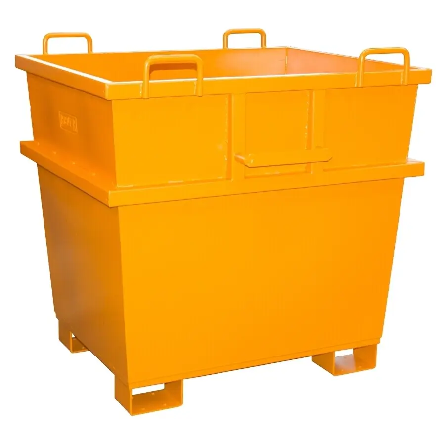 Universalcontainer UC 500, RAL 2000 Gelborange Ansicht 4 Universalcontainer UC 500, RAL 2000 Gelborange Ansicht 2