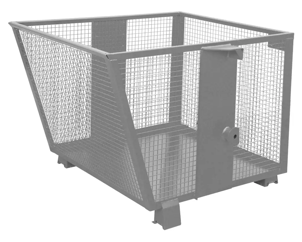 Gitterbehälter BSK-G 90 Mausgrau Ansicht 1 Gitterbehälter BSK-G 90 Mausgrau Ansicht 2