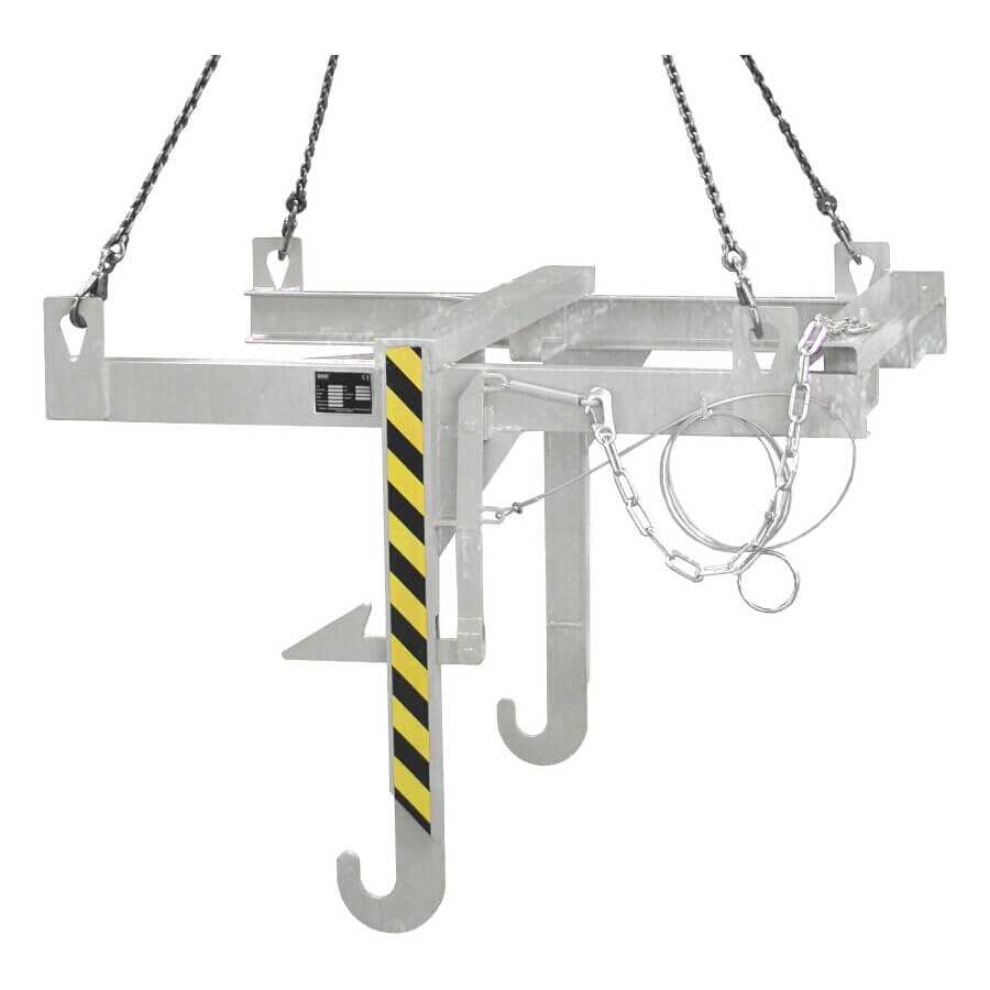 Kipptraverse Baustoffbehälter BBT Feuerverzinkt Ansicht 1 Kipptraverse Baustoffbehälter BBT Feuerverzinkt Ansicht 2