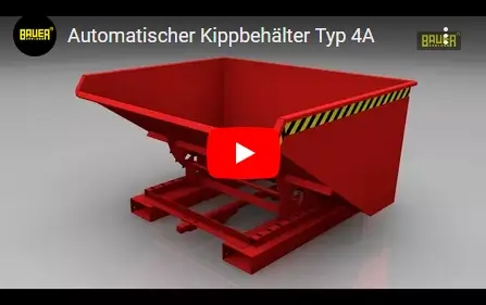 Video Bauer Kippbehälter Typ 4A
