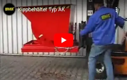 Video Bauer Kippbehälter Typ AK
