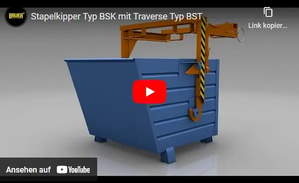 Video Bauer Kippbehälter Typ BSK