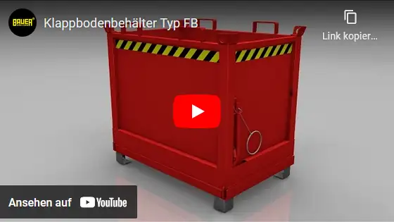 Video Bauer Klappbodenbehälter FB