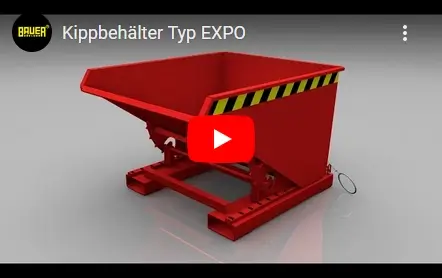 Video Bauer Kippbehälter EXPO