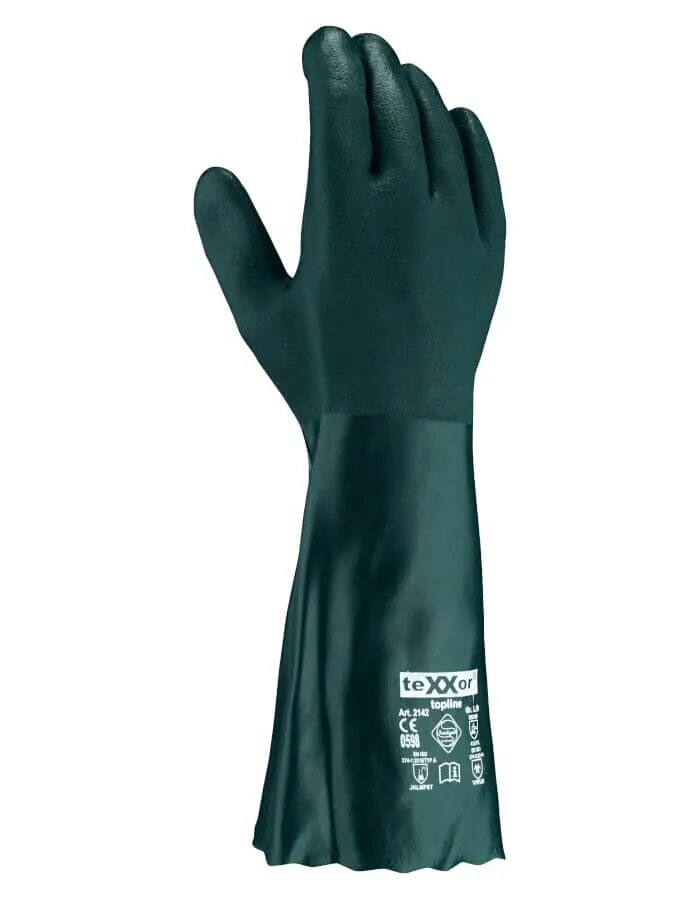 Texxor Chemikalienhandschuhe 2142 – PVC grün