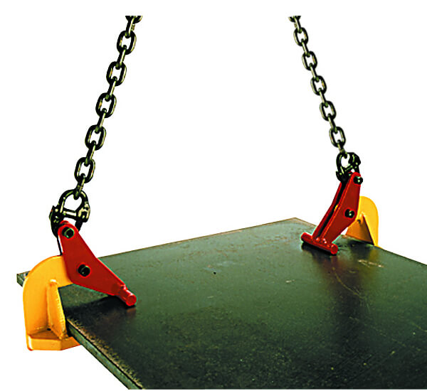 Blechgreifer / Hebeklemme – Tragfähigkeit 500 Kg, Mit Schwenköse, Für Stahl- Und Aluminiumbleche, Farbe Blau