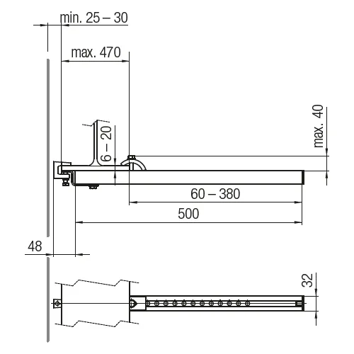 Conductix-Wampfler Stromabnehmerkonsolen (Option)