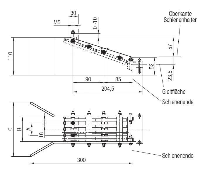 Abmessungen Einfahrtrichter für-Überfahrten 083181 Abmessungen Einfahrtrichter für-Überfahrten 083181