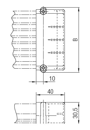 Abmessungen Endkappen 083171 Abmessungen Endkappen 083171