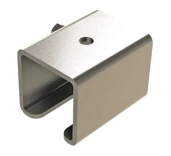 Wampfler Schienenhalter blank  40 x 40 