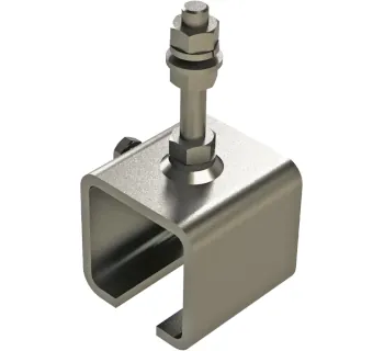 Wampfler Schienenhalter - mit Schraube  40 x 40 