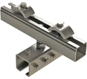 Wampfler Schienenverbinder - mit Spannarm  40 x 40 