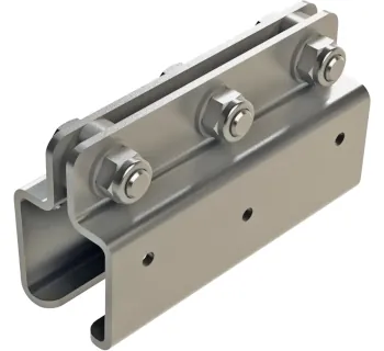 Wampfler Schienenverbinder - zweiteilig  40 x 40 