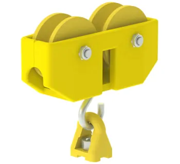 Wampfler Seil-Leitungswagen 2-rollig, Haken  0210 