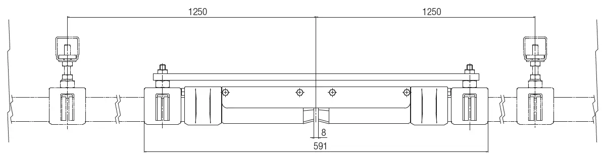 Abmessungen Conductix Wampfler Lufttrennstellen 0813 Abmessungen Conductix Wampfler Lufttrennstellen 0813