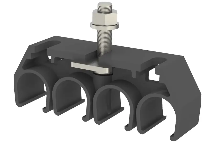 Conductix-Wampfler Schienenhalter (schraubbar) für Single-Flexline