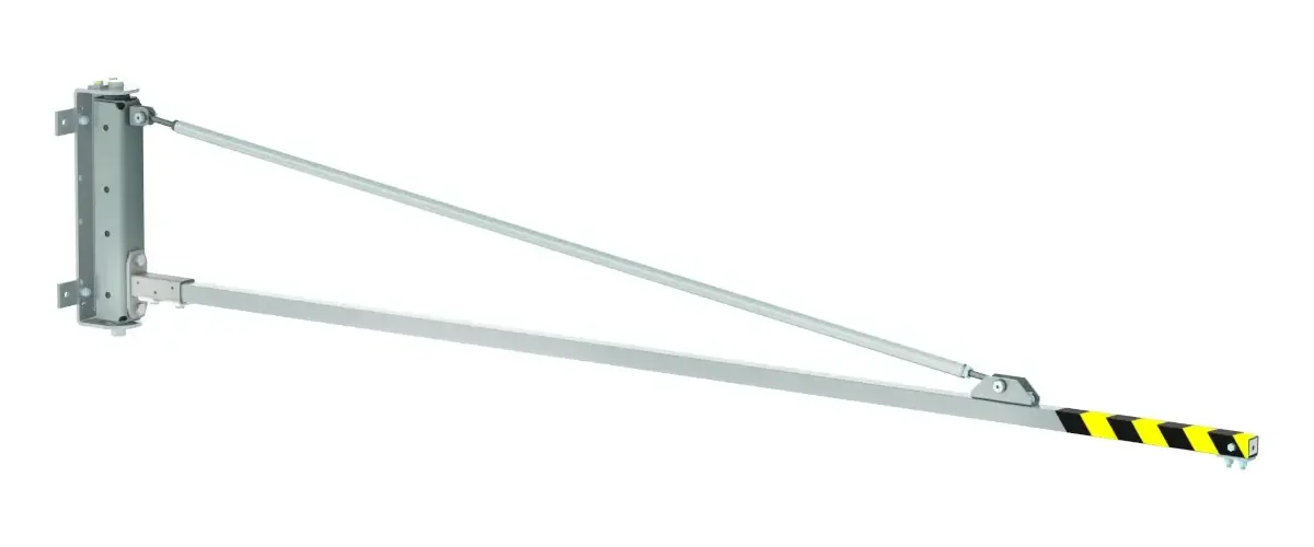 Conductix-Wampfler Wandschwenkausleger mit diagonaler Verstrebung und Wandkonsole