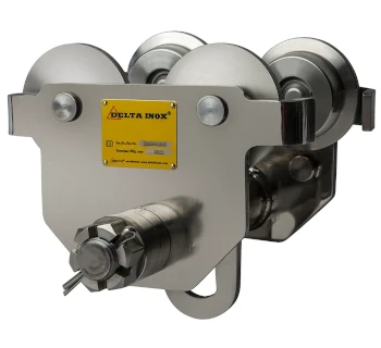 DELTA Edelstahl Handfahrwerk NIRO  500 