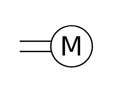 Schematisches Symbol für eine Motor Schematisches Symbol für eine Motor