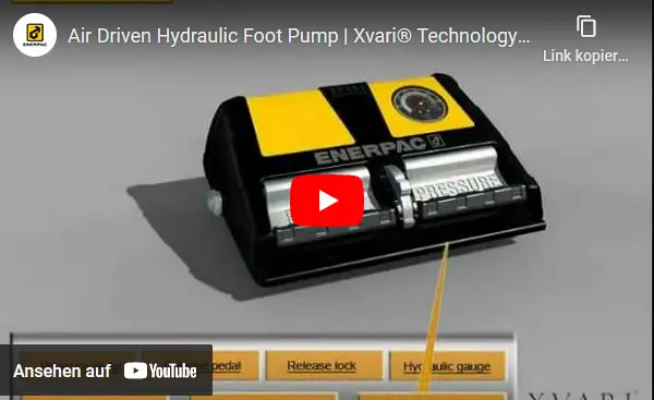 Video: Enerpac Luftbetriebene Hydraulikpumpe XA
