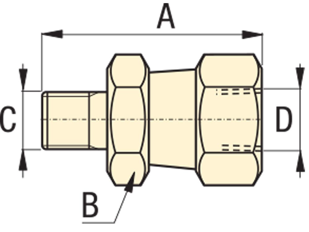 Enerpac Verschraubung FZ-1660 Maßblatt