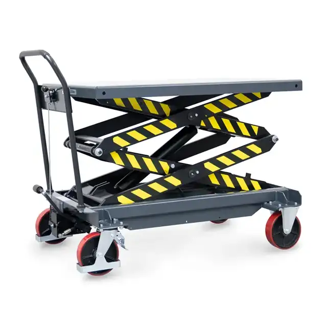 Hubtischwagen mit Doppelschere 6838 Ansicht 1 Hubtischwagen mit Doppelschere 6838 Ansicht 2