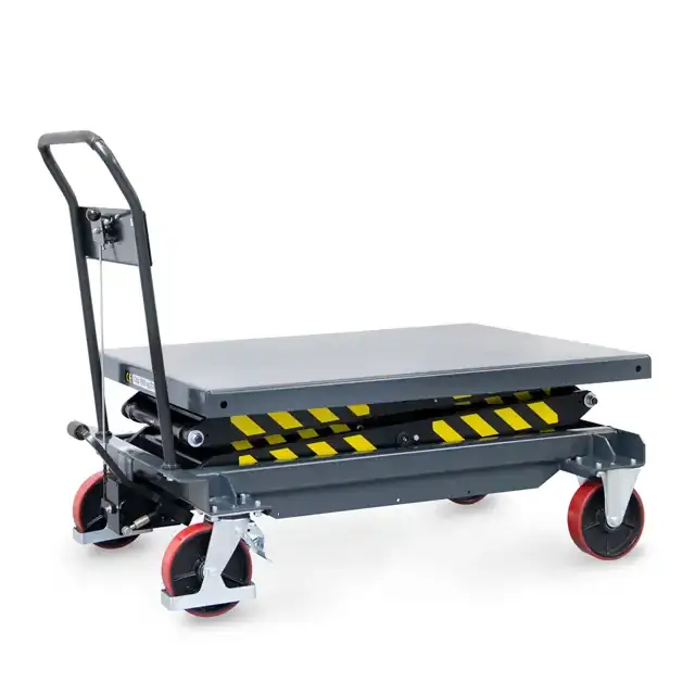 Hubtischwagen mit Doppelschere 6838 Ansicht 2 Hubtischwagen mit Doppelschere 6838 Ansicht 2