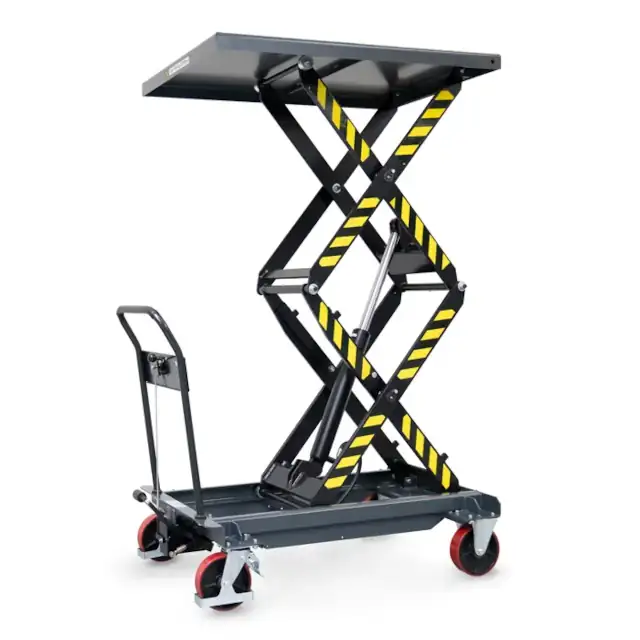 Hubtischwagen mit Doppelschere 6838 Ansicht 3 Hubtischwagen mit Doppelschere 6838 Ansicht 2