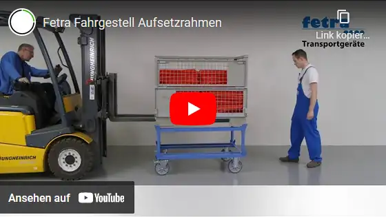 Video: Fetra Aufsetzrahmen für Paletten-Fahrgestell