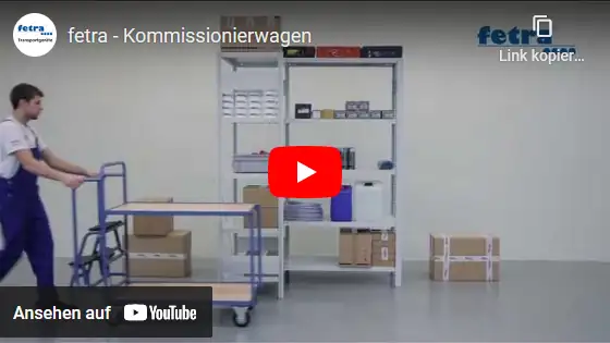 Video Fetra Kommissionierwagen mit Trittstufen