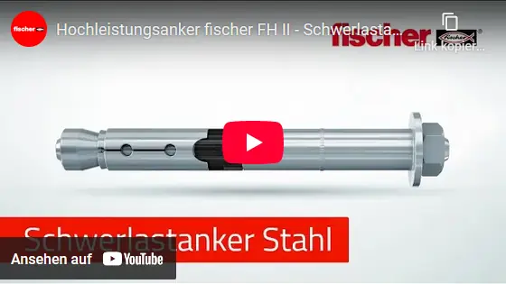 Video: Fischer Hochleistungsanker FH II