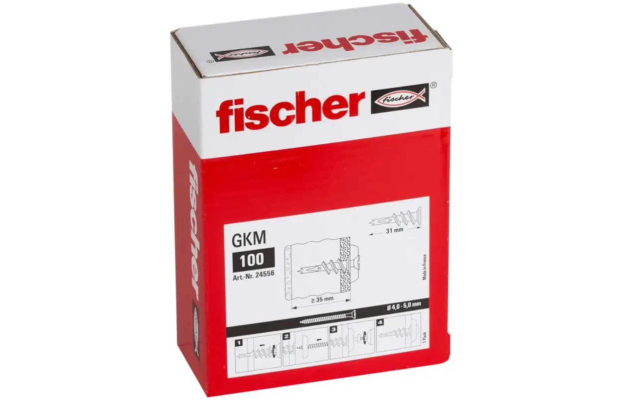 Fischer Gipskartondübe GKM Schaubild 1