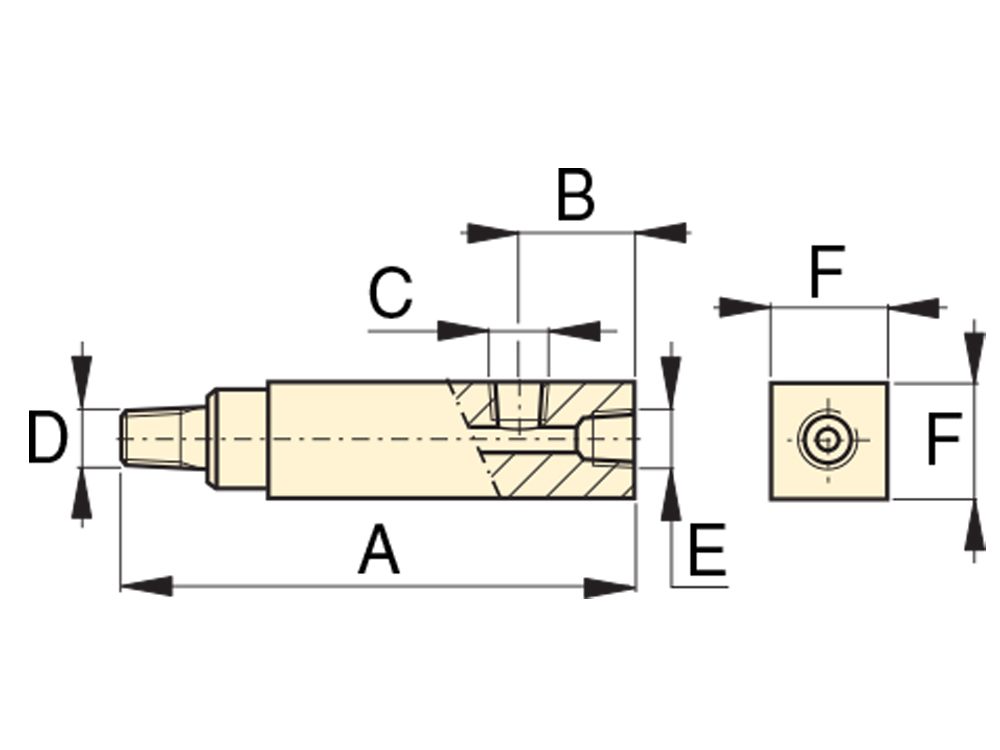 Enerpac Manometer-Zubehör GA-2 Maßblatt