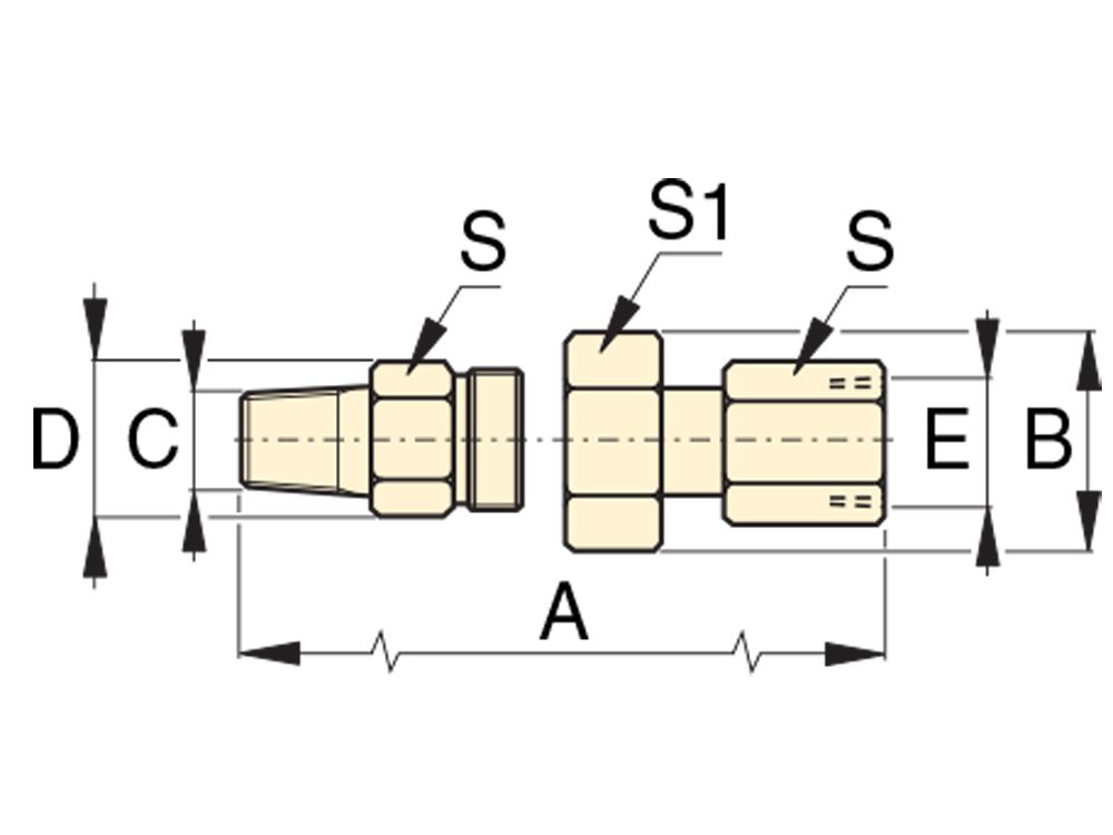 Enerpac Manometer-Zubehör GA-918 Maßblatt