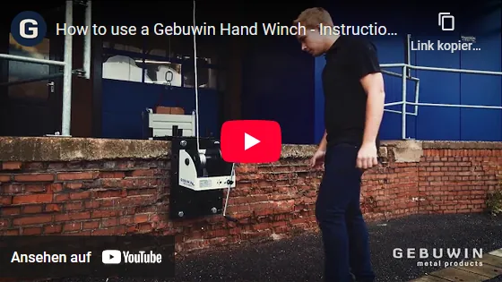 Video: Handseilwinde WW von Gebuwin