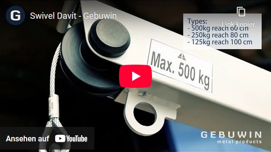 Video: Tragbarer Davit-Drehkran SD von Gebuwin