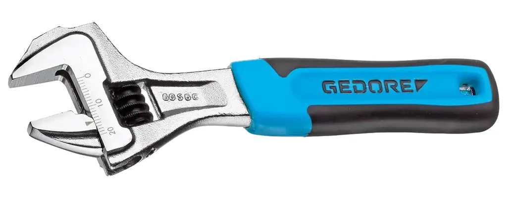 GEDORE Einmaulschlüssel verstellbar, verchromt mit 2K-Griff (Ausführung JC)