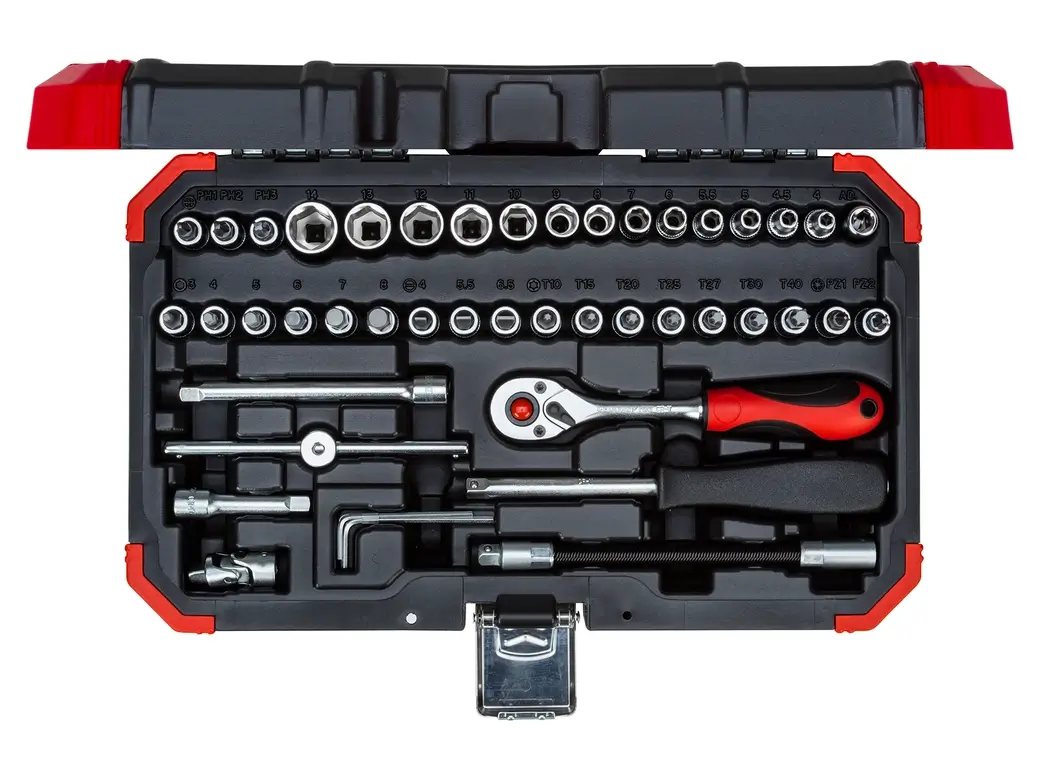 Steckschlüssel-Satz 1/4 Zoll R49003046 46-teilig Ansicht 1 Steckschlüssel-Satz 1/4 Zoll R49003046 46-teilig Ansicht 2