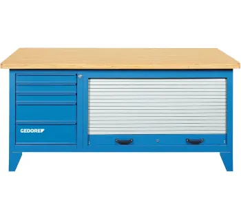 GEDORE Werkbank mit Schrank B 1500  5 