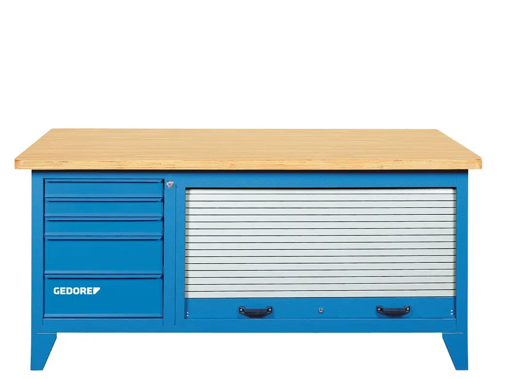 GEDORE Werkbank mit Schrank B 1500  5 