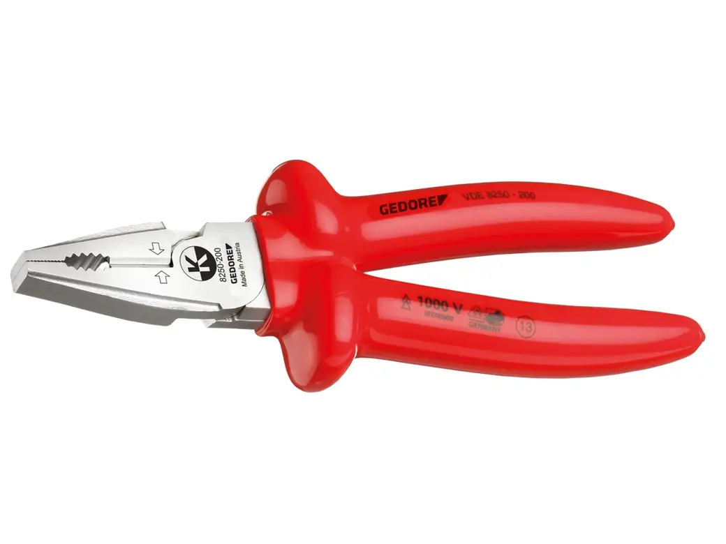 VDE-Kraft-Kombinationszange 8250 225 Ansicht 3 VDE-Kraft-Kombinationszange 8250 225 Ansicht 2