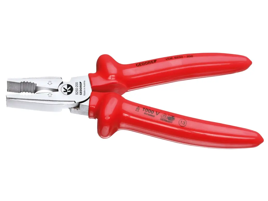 VDE-Kraft-Kombinationszange 8250 225 Ansicht 2 VDE-Kraft-Kombinationszange 8250 225 Ansicht 2