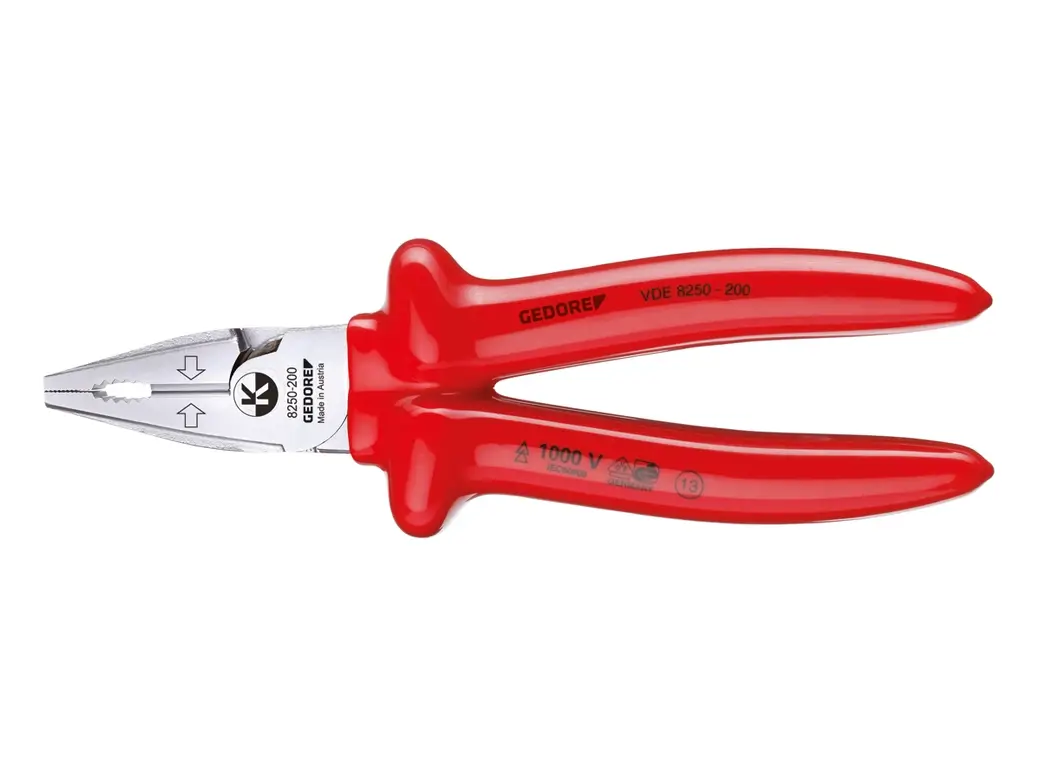 VDE-Kraft-Kombinationszange 8250 225 Ansicht 1 VDE-Kraft-Kombinationszange 8250 225 Ansicht 2