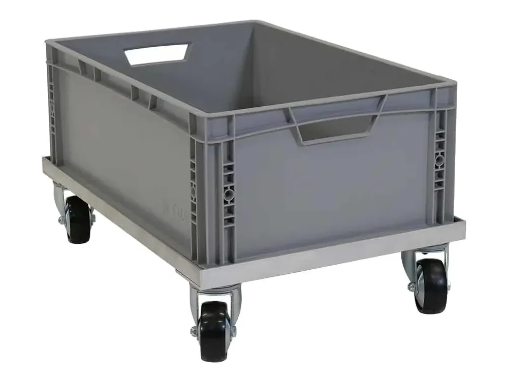 HMH rolldolly ALU mit Euronormbox (Anwendungsbeispiel)