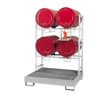 LaCont Stapelregal mit Standwanne LaCont Stapelregal mit Standwanne 994 2 Fasslager / 1 Gitterrost