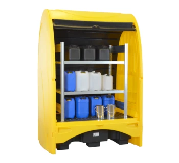 LaCont Gefahrstoffstation aus PE LaCont Gefahrstoffstation aus PE 2 (200-l-Fässer)
